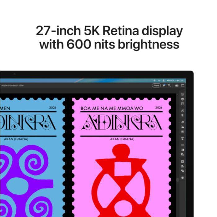 Apple Studio Display - 27" Retina 5K - Nano-Texture Glass with VESA Mount Adapter (Stand not included)