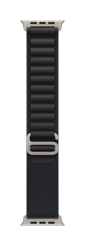 Apple Watch 49mm Black Alpine Loop - Small - Natural Titanium Finish