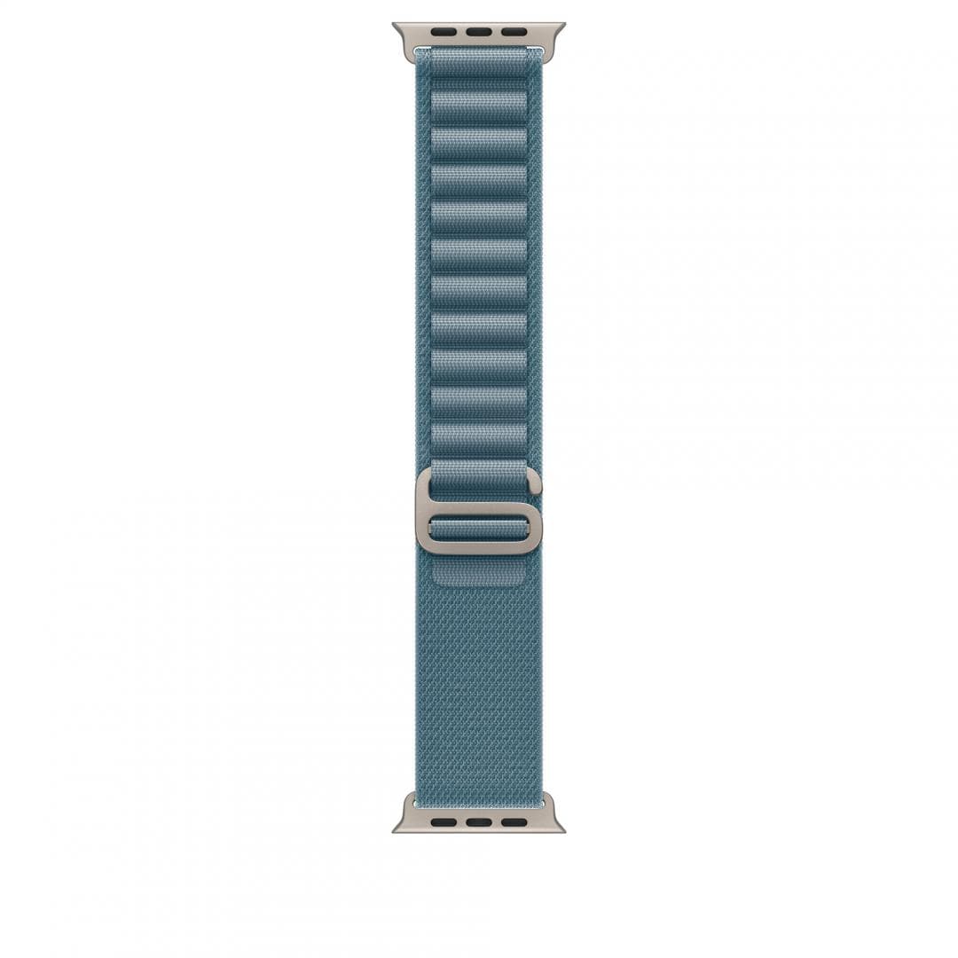 Apple Watch 49mm Light Blue Alpine Loop - Small - Natural Titanium Finish