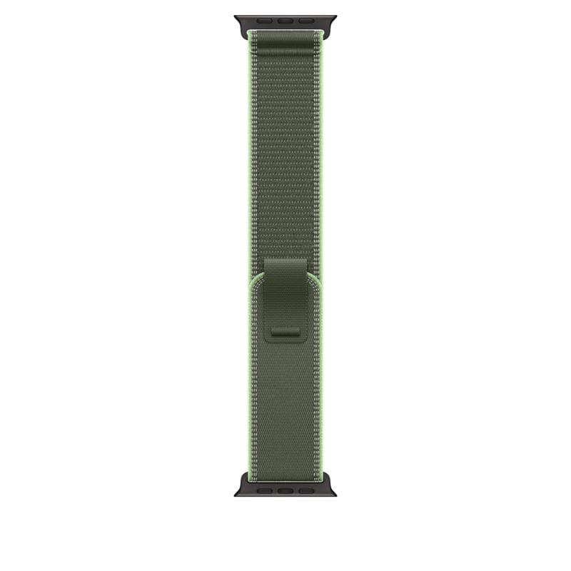 Apple Watch 49mm Green/Neon Trail Loop - M/L - Black Titanium Finish