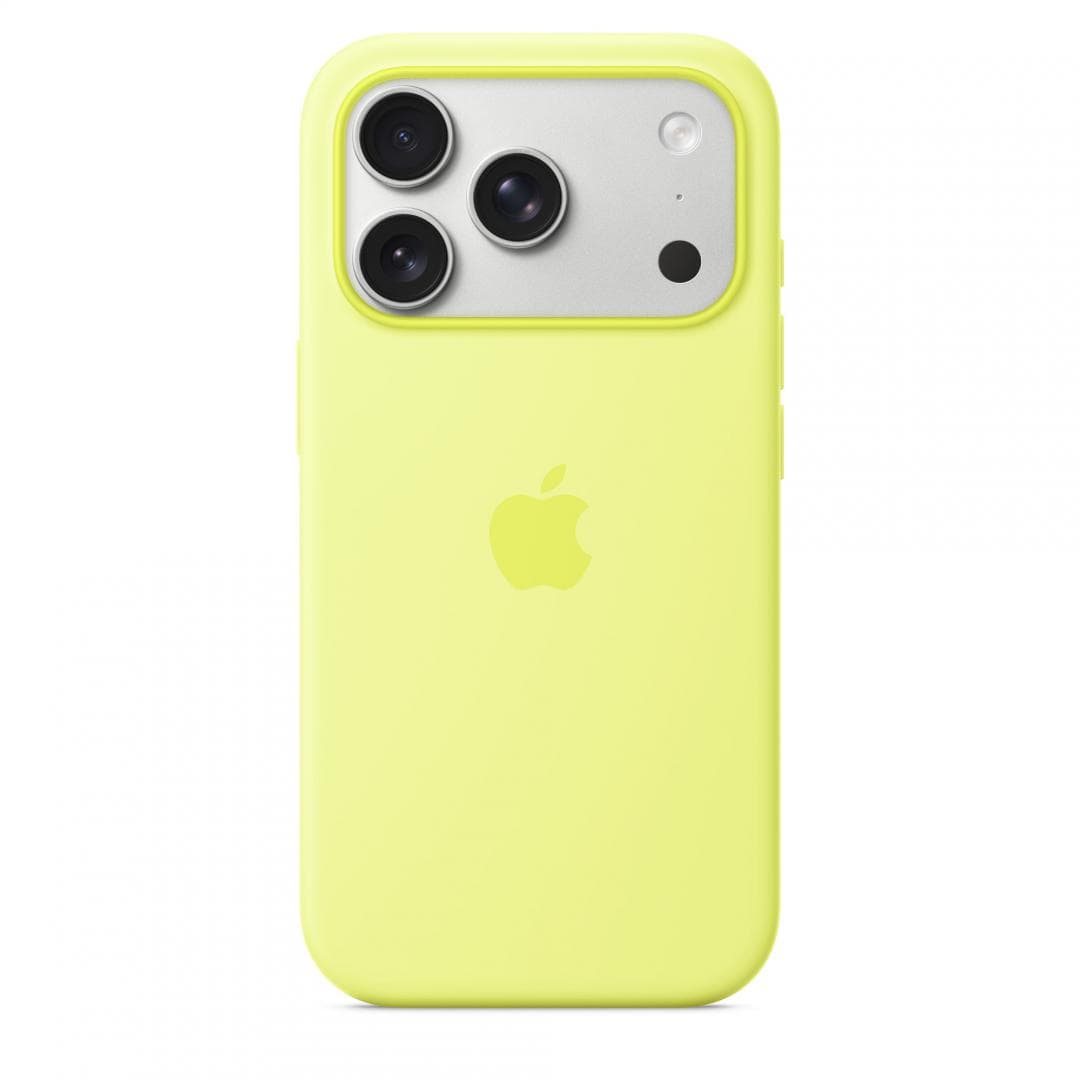 iPhone 17 Pro Silicone Case with MagSafe - Neon Yellow