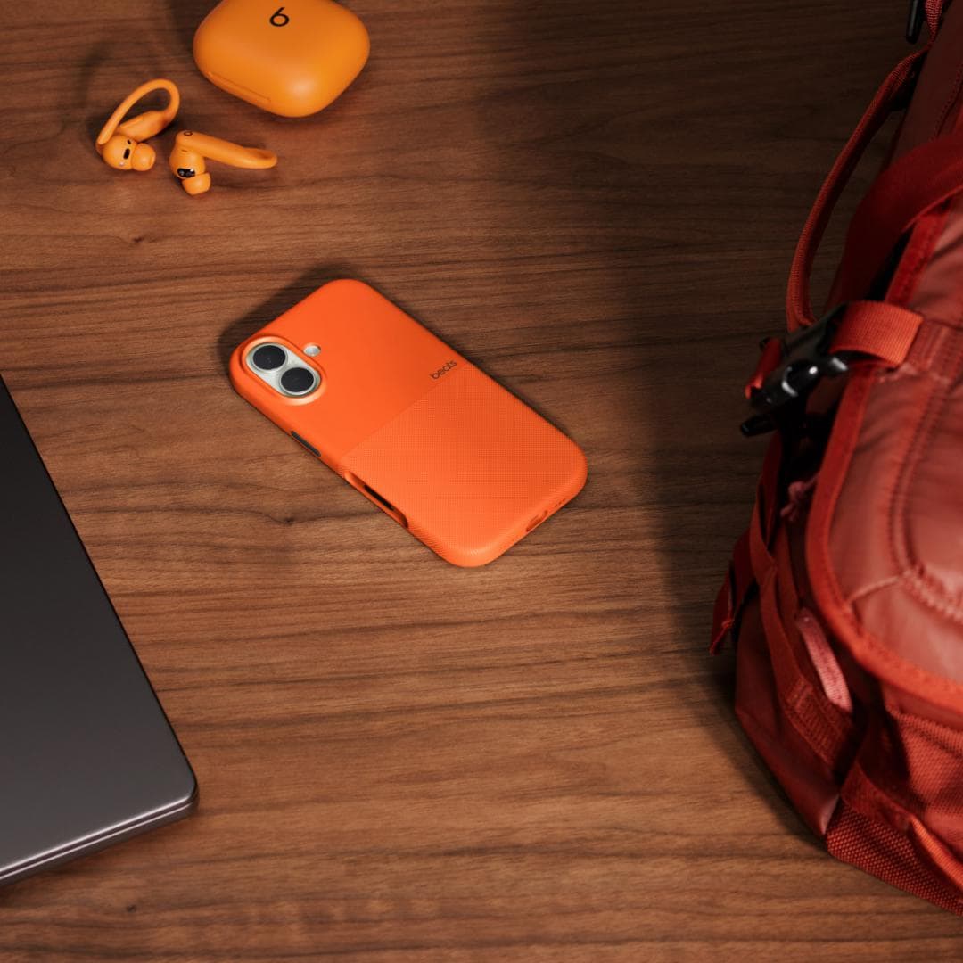 Beats iPhone 17 Pro Rugged Case with MagSafe and Camera Control - Sierra Orange