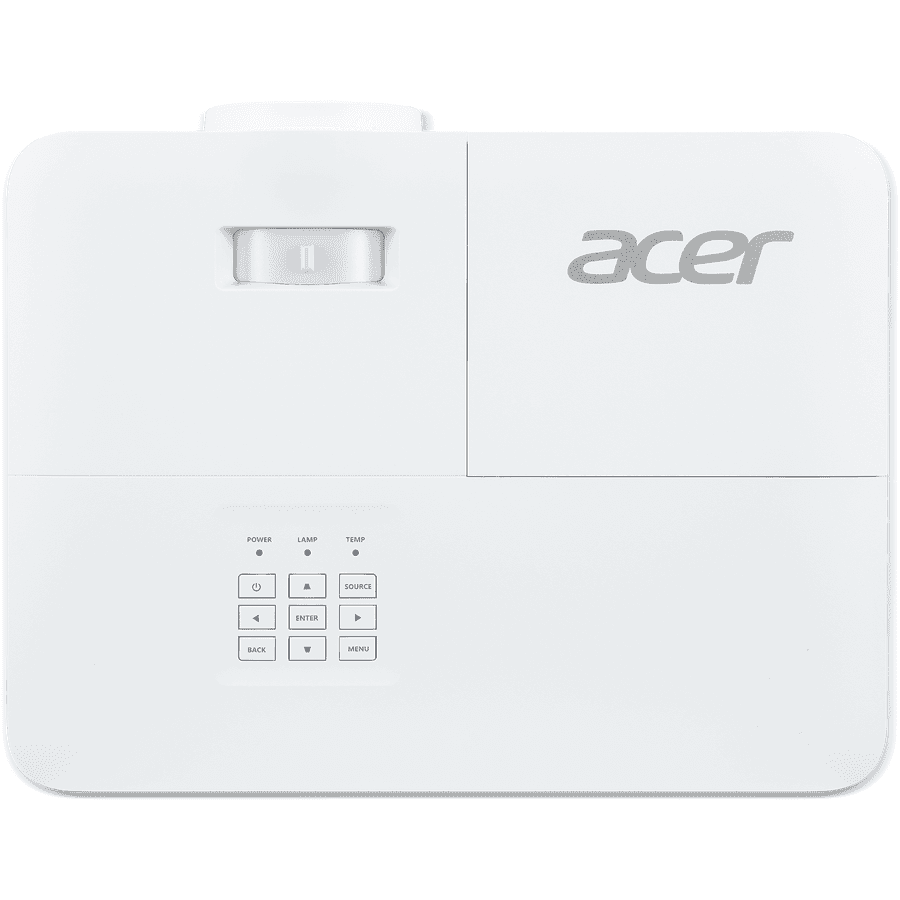 Videoproiector Acer X1827, 4K 3840* 2160, 4.000 lumeni, 16:9/ 4:3, 10.000:1, dimensiune maxima imagine, distanta maxima de proiectie 10 m, boxa 10W, lampa 5.000 ore/ 12.000 ore ecomode, 26 dB, 3.1 kg, D-sub, 2* HDMI, PC audio in/ out, DC Out (5V/1.5A, USB Type A), SPDIF Audio (Optical), RS232, cablu