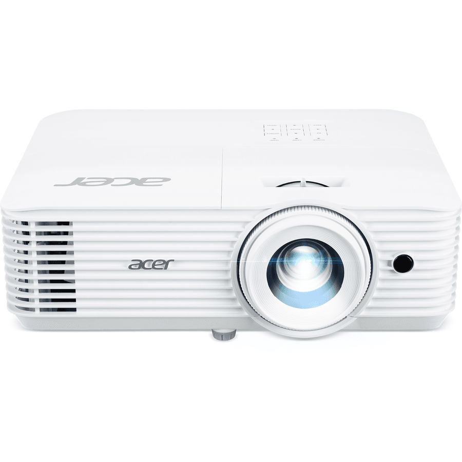 Videoproiector Acer X1827, 4K 3840* 2160, 4.000 lumeni, 16:9/ 4:3, 10.000:1, dimensiune maxima imagine, distanta maxima de proiectie 10 m, boxa 10W, lampa 5.000 ore/ 12.000 ore ecomode, 26 dB, 3.1 kg, D-sub, 2* HDMI, PC audio in/ out, DC Out (5V/1.5A, USB Type A), SPDIF Audio (Optical), RS232, cablu