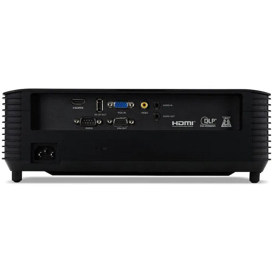 Videoproiector Acer X139, WXGA 1280*800, up to WUXGA 1920*1200, 4.800 lumeni, 16:10/ 16:9/ 4:3, 20.000:1, zoom optic 1.1x, distanta maxima proiectie 10 m, dimensiune maxima imagine 300'', boxa 3W, lampa 5.000/ 20.000 ore, 29 dB,2.4 kg, D-sub, composite video, 2* HDMI, PC audio in/ out, DC Out