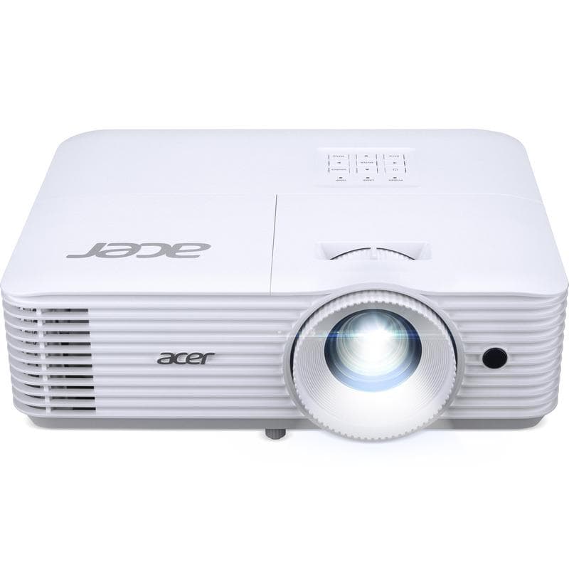 Videoproiector Acer P1258i, XGA 1024* 768, 4:3/ 16:9, 20.000:1, zoom 1.3x, lampa 5.000 ore/ 15.000 ore ecomode, boxa 10W, 2* HDMI, D-Sub, Composite Video RCA, audio in/ out, 2* USB Type A, RS232, PIN security, capac lentila inclus, cablu HDMI 1.8m inclus, geanta transport inclusa, Wireless adapter