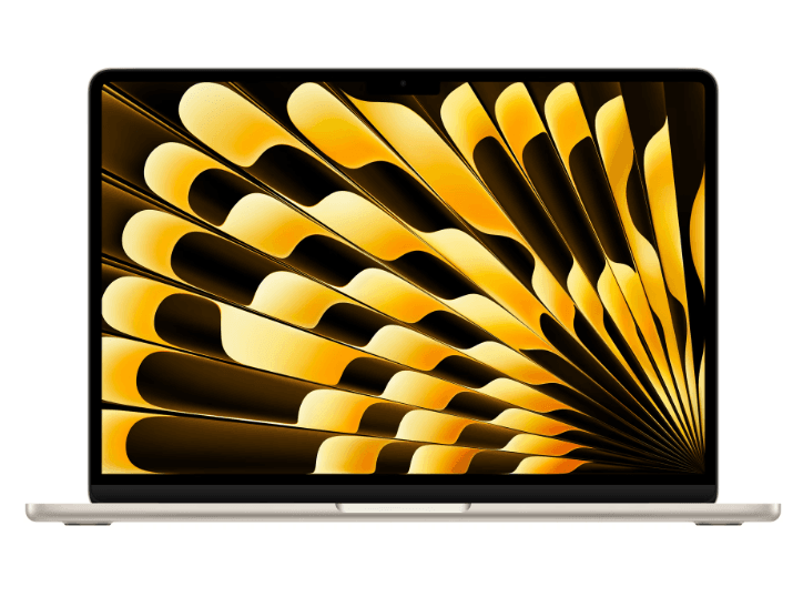 MacBook Air 13.6" Retina/Apple M4 (CPU 10-core, GPU 8-core, Neural Engine16-core)/16GB/256GB - Starlight - INT KB (2025) 30W USB‑C