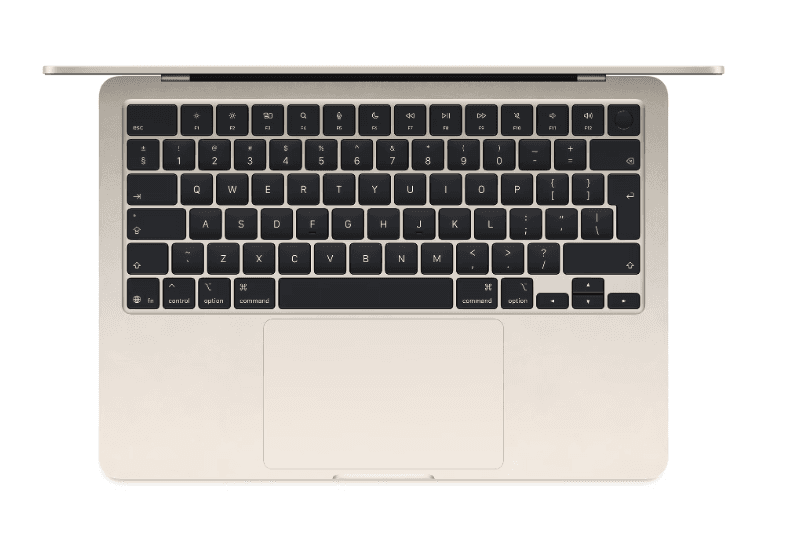 MacBook Air 13.6" Retina/Apple M4 (CPU 10-core, GPU 10-core, Neural Engine16-core)/16GB/512GB - Starlight - INT KB (2025) 35W USB‑C