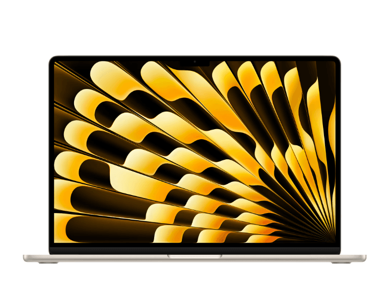 MacBook Air 15.3" Retina/Apple M4 (CPU 10-core, GPU 10-core, Neural Engine16-core)/16GB/256GB - Starlight - INT KB (2025)