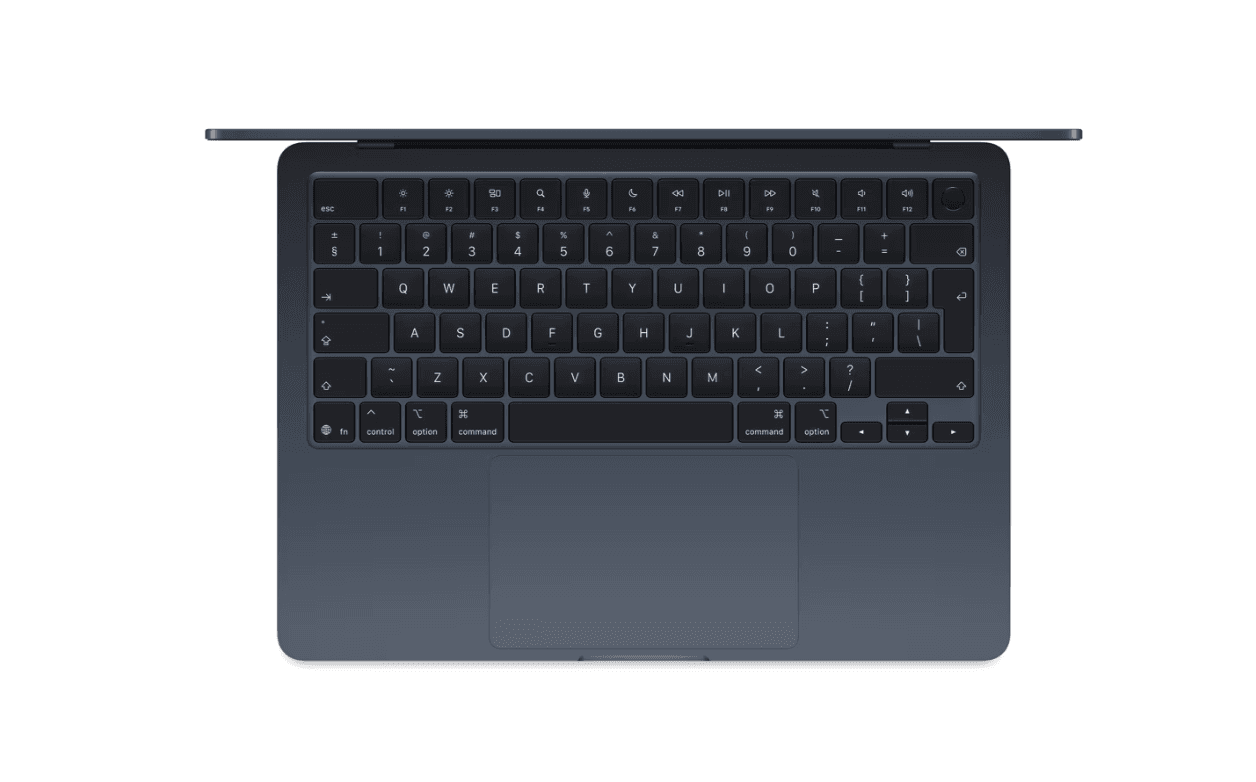 MacBook Air 15.3" Retina/Apple M4 (CPU 10-core, GPU 10-core, Neural Engine16-core)/16GB/256GB - Midnight - INT KB (2025)