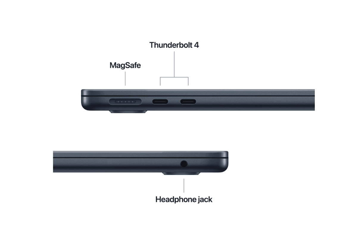 MacBook Air 15.3" Retina/Apple M4 (CPU 10-core, GPU 10-core, Neural Engine16-core)/16GB/256GB - Midnight - INT KB (2025)