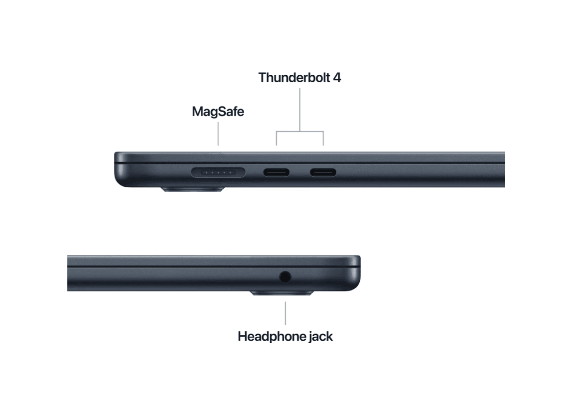 MacBook Air 15.3" Retina/Apple M4 (CPU 10-core, GPU 10-core, Neural Engine16-core)/16GB/512GB - Midnight - INT KB (2025)
