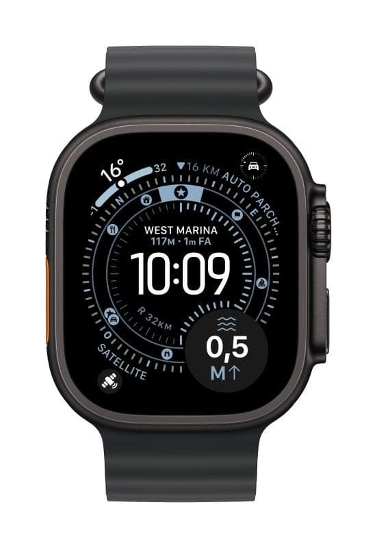 Apple Watch 49mm Black Ocean Band - Black Titanium Finish