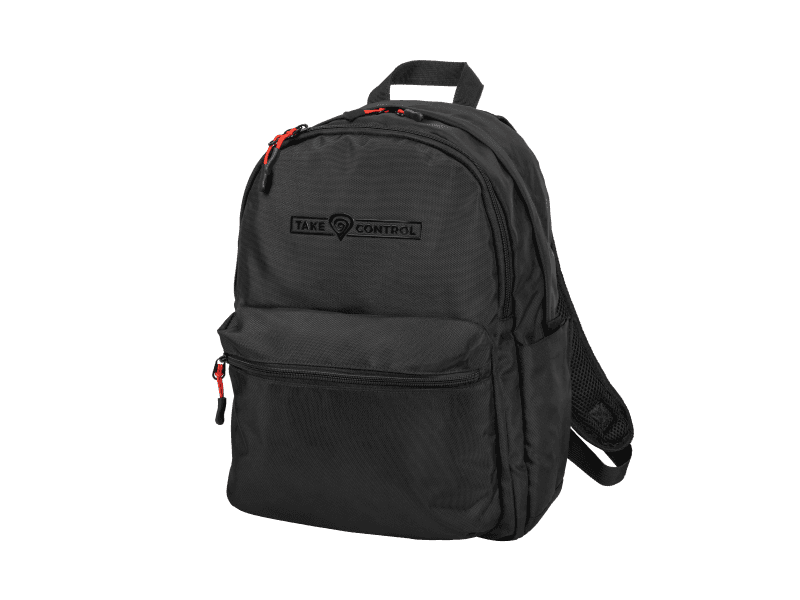 Rucsac laptop GENESIS PALLAD 200, compatibilitate dimensiuni laptop 14.1", total buzunare 6, capacitate 19 L, material Polyester 1680D, negru