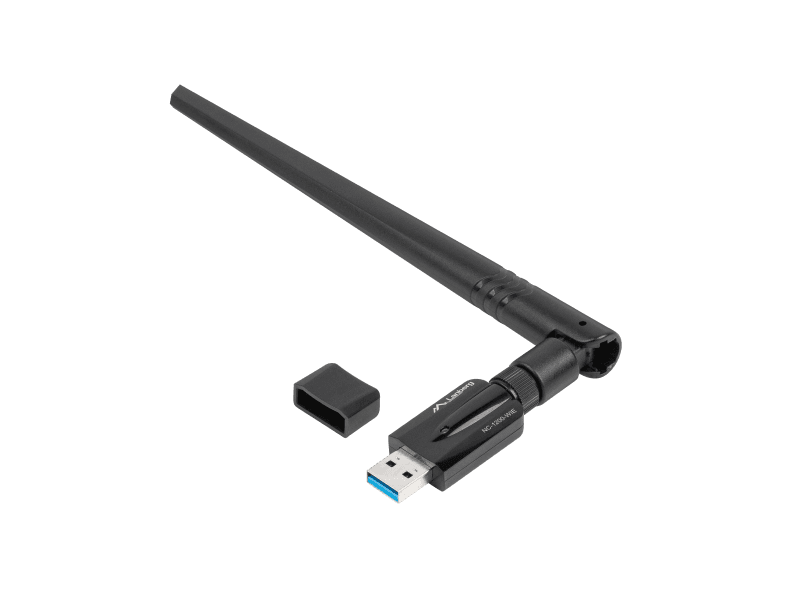 Adaptor USB placă rețea wireless  NC-1200-WIE AC1200 dual-band, 1x internă + 1x externă (ant.)