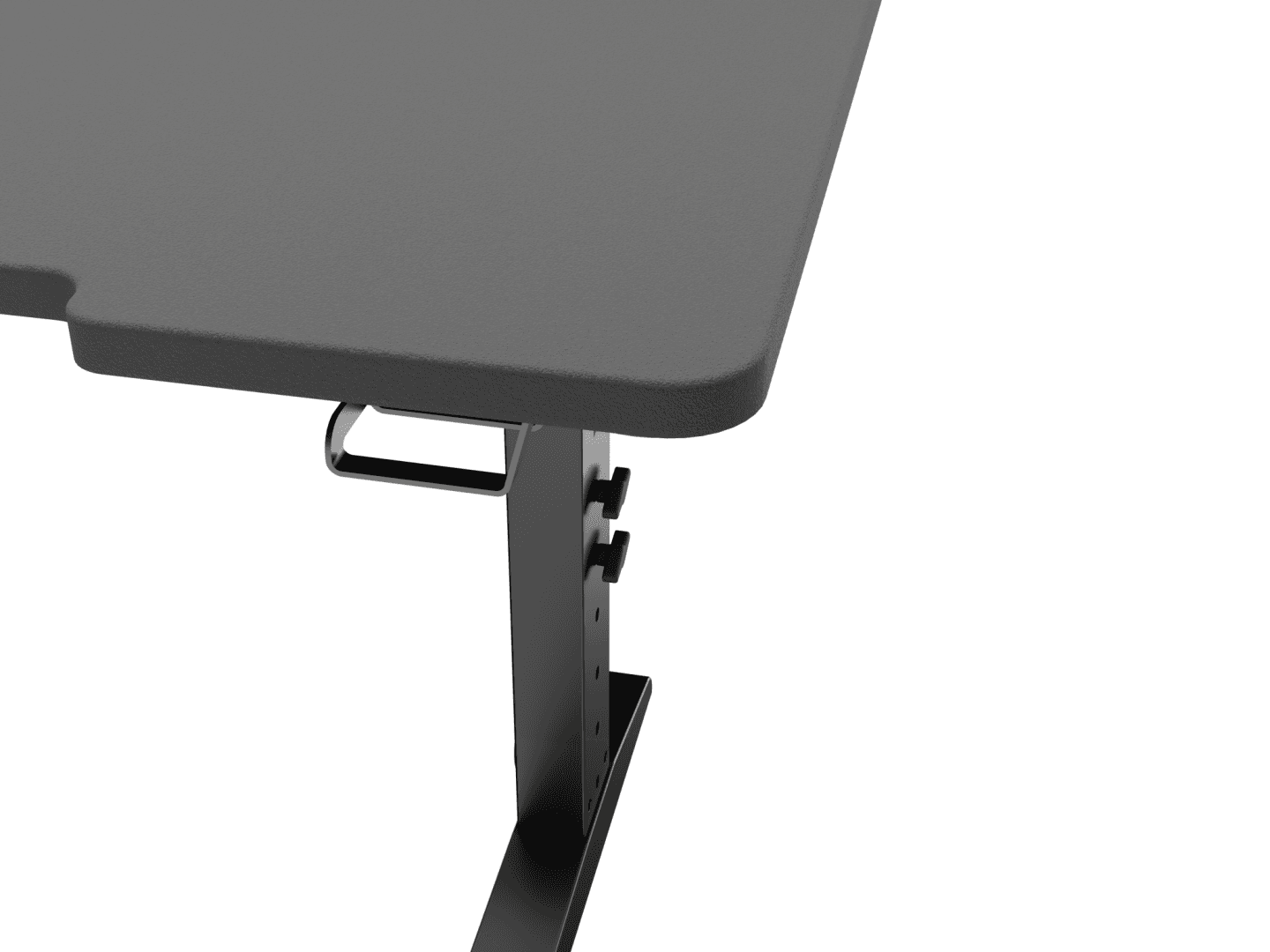 Birou gaming Genesis Holm Modular 180, material lemn/metal, reglabil pe inaltime 70 - 90 cm, iluminare RGB, management cabluri, negru