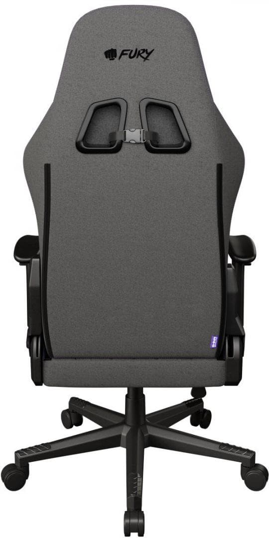 Scaun gaming FURY SHINAI S8, material fabric, reglabil pe inaltime, greutate maxima suportata 130 kg, inaltime scaun reglabil 30.5 - 37.5 cm, spatar ajustabil 135°, dimensiuni roti 60mm,  echipat cu piston cu gaz clasa 4, manere 1D, gri