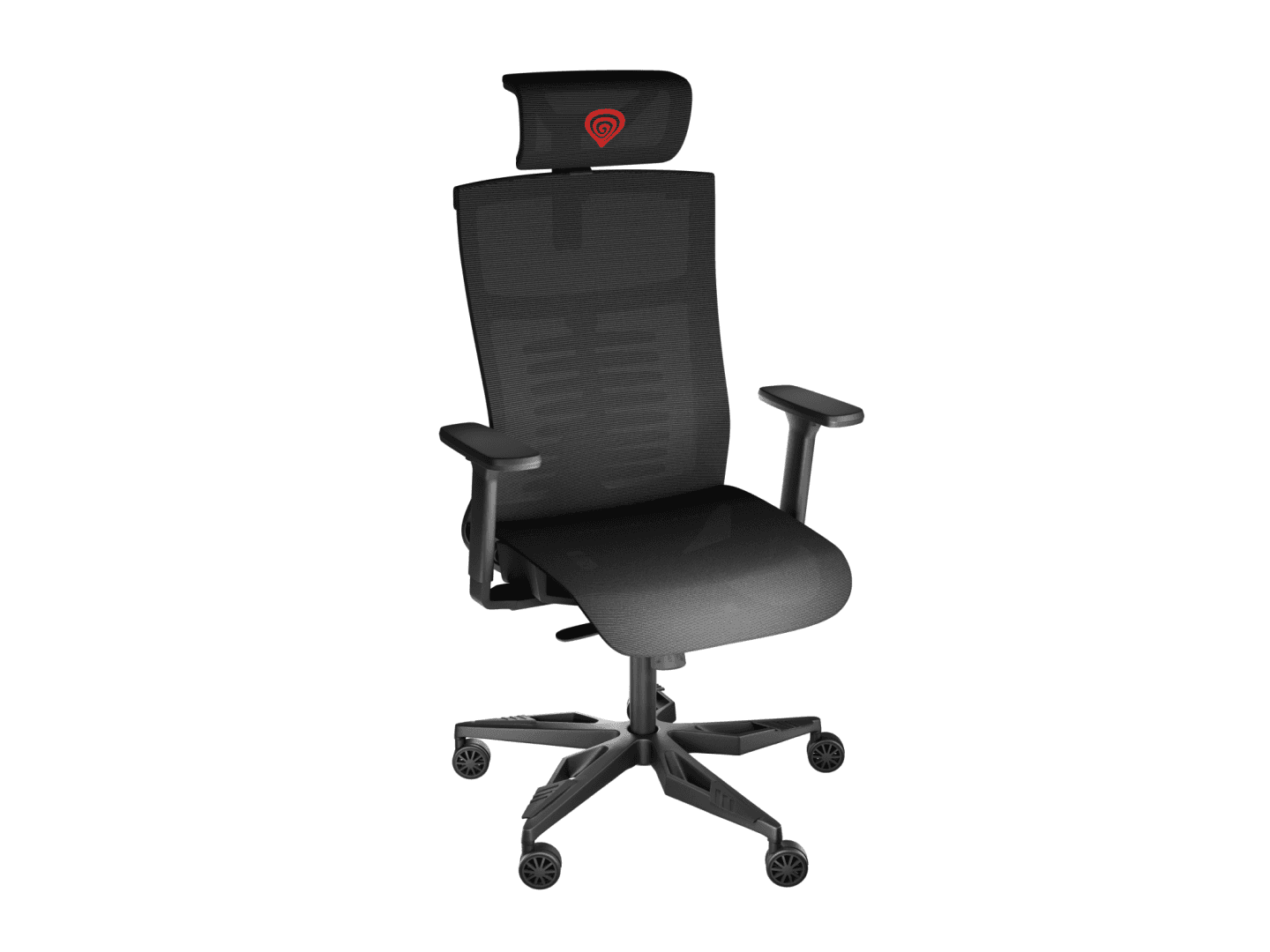 Scaun gaming Genesis ASTAT 700 G2, material textil, reglabil pe inaltime, greutate maxima suportata 120 kg, inaltime scaun reglabil 44.5- 51.5 cm, tesatura Mesh PureFlow™ Plus, tetiera si cotiere ajustabile 3D, negru