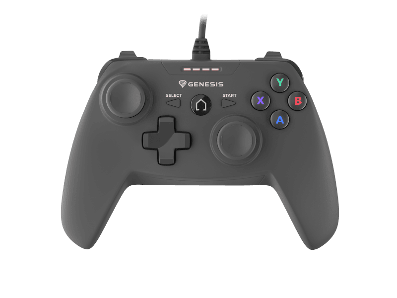 Controller cu fir Genesis Mangan P58, interfata USB, numar butoane 12, lungime cablu 180 cm, compatibilitate PC, PS3, negru