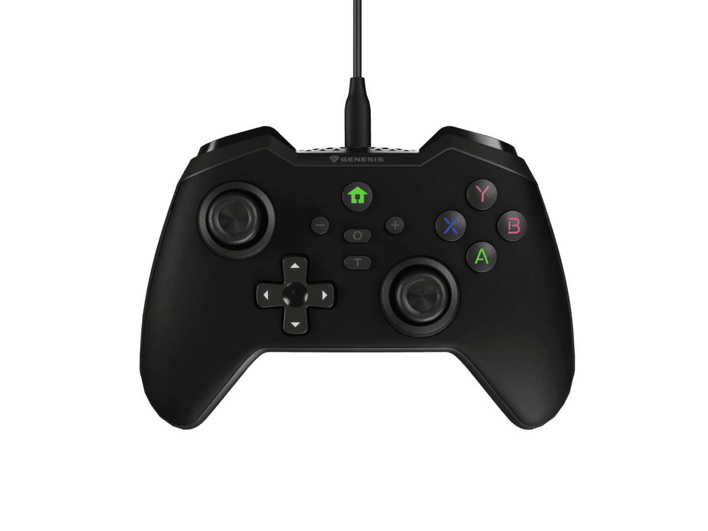 Controller cu fir Genesis Mangan 300, interfata USB, 19 butoane, negru