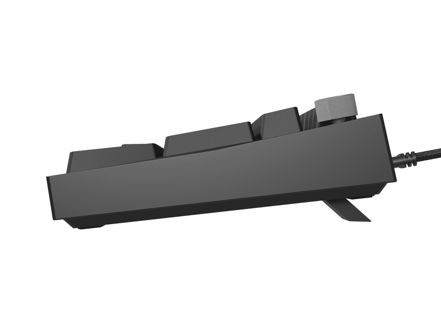 Tastatura gaming mecanica cu fir Genesis Thor 404 , iluminare RGB, switch-uri Peach, 107 taste, 11 butoane multimedia, negru
