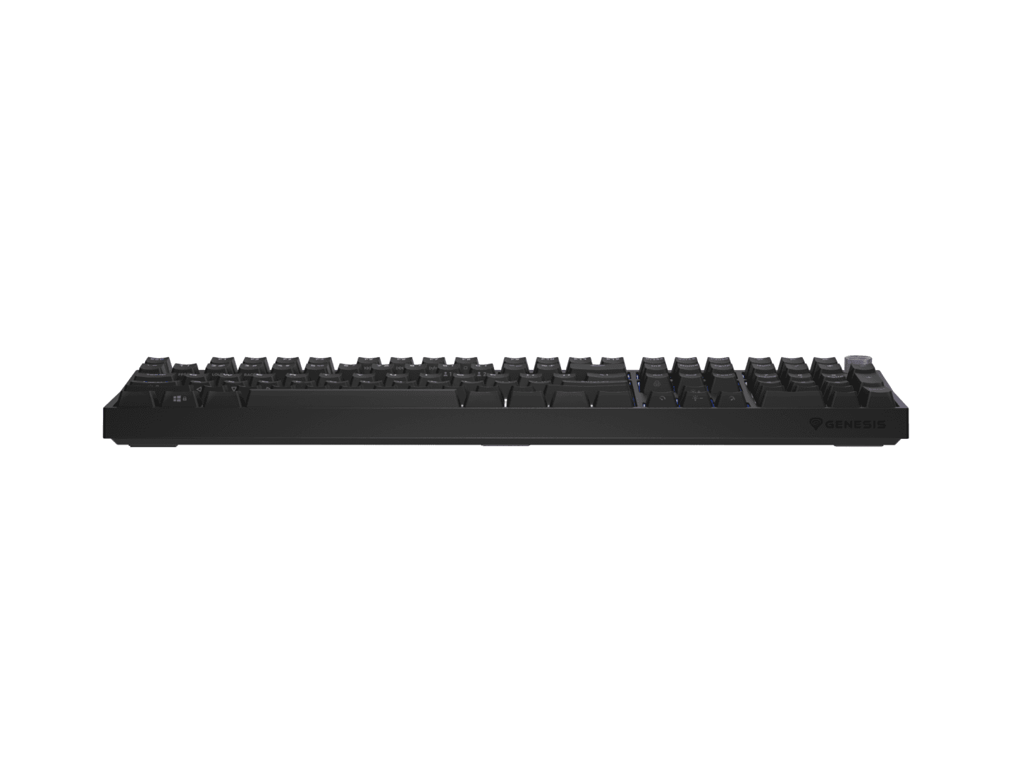 Tastatura gaming mecanica cu fir Genesis Thor 404 , iluminare RGB, switch-uri Peach, 107 taste, 11 butoane multimedia, negru