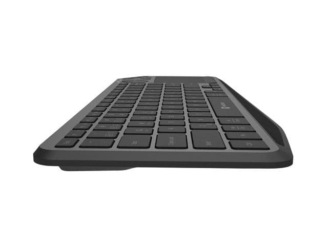 Tastatura wireless Natec TURBOT 2,  material taste ABS, numar taste 90, mecanism taste X-Scissors, toucpad pentru smart TV inclus, negru