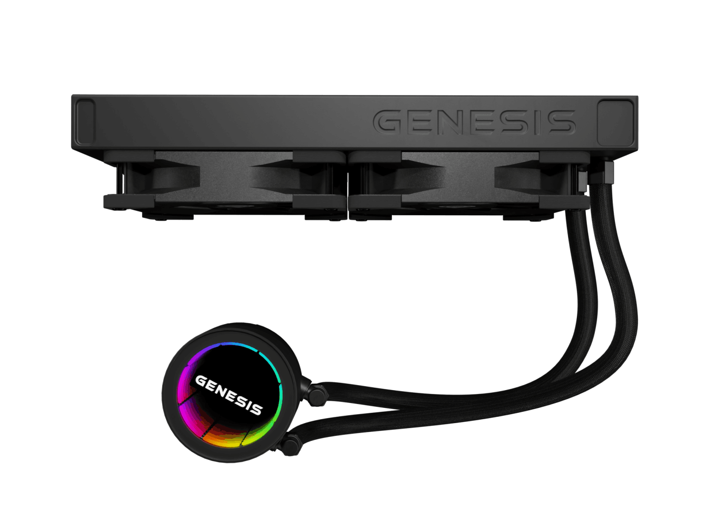 Cooler Procesor GENESIS HYDRIA 240 NEGRU, dimensiune radiator 276x120x27mm, 2 ventilatoare ARGB, Viteza ventilatoare: 500-1550 RPM, Airflow ventilatoare: 80 CFM, Suport AMD: AM4/AM5, suport INTEL: LGA 1151/1156/1150/1200/1700/1851