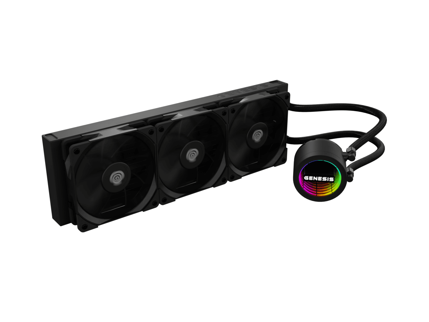 Cooler Procesor GENESIS HYDRIA 360 NEGRU, dimensiune radiator 397x120x27mm, 3 ventilatoare ARGB, Viteza ventilatoare: 500-1550 RPM, Airflow ventilatoare: 80 CFM, Suport AMD: AM4/AM5, suport INTEL: LGA 1151/1156/1150/1200/1700/1851