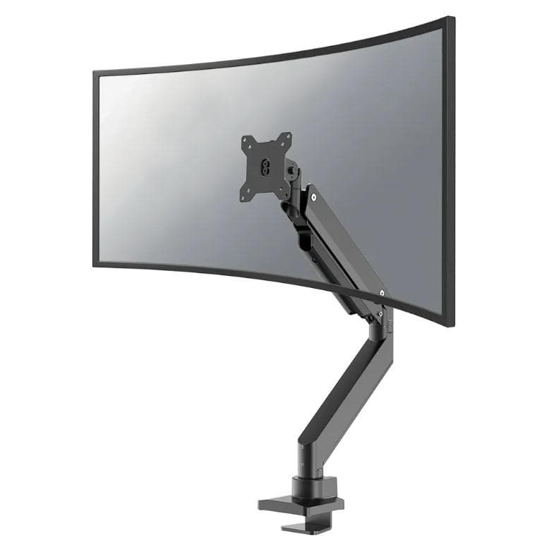 Brat monitor Neomounts NM-D775BLACKPLUS; pentru display-uri cu diagonale 10"-49", sistem de prindere VESA 75x75~100x100, greutate maxima suportata 18kg, full motion, tilt +45°, swivel 180°, rotate 360°; inaltime reglabila manual 270-600mm; culoare negru. Garantie 5 ani