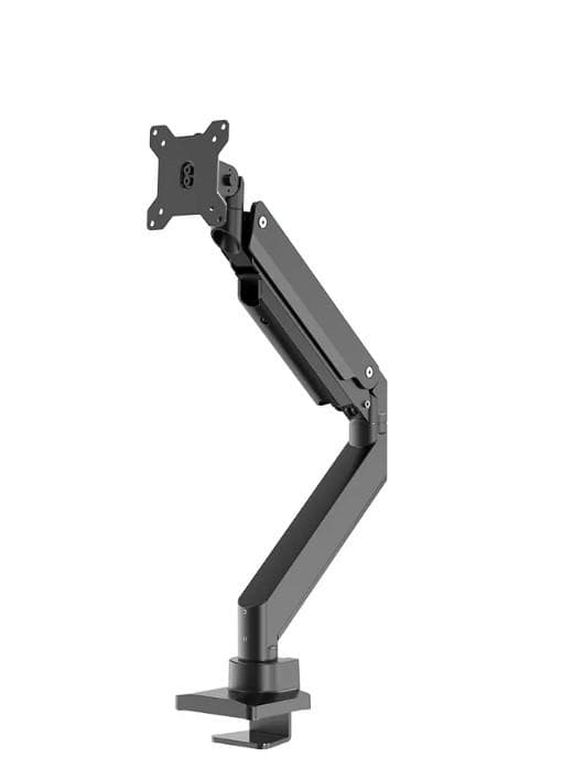 Brat monitor Neomounts NM-D775BLACKPLUS; pentru display-uri cu diagonale 10"-49", sistem de prindere VESA 75x75~100x100, greutate maxima suportata 18kg, full motion, tilt +45°, swivel 180°, rotate 360°; inaltime reglabila manual 270-600mm; culoare negru. Garantie 5 ani