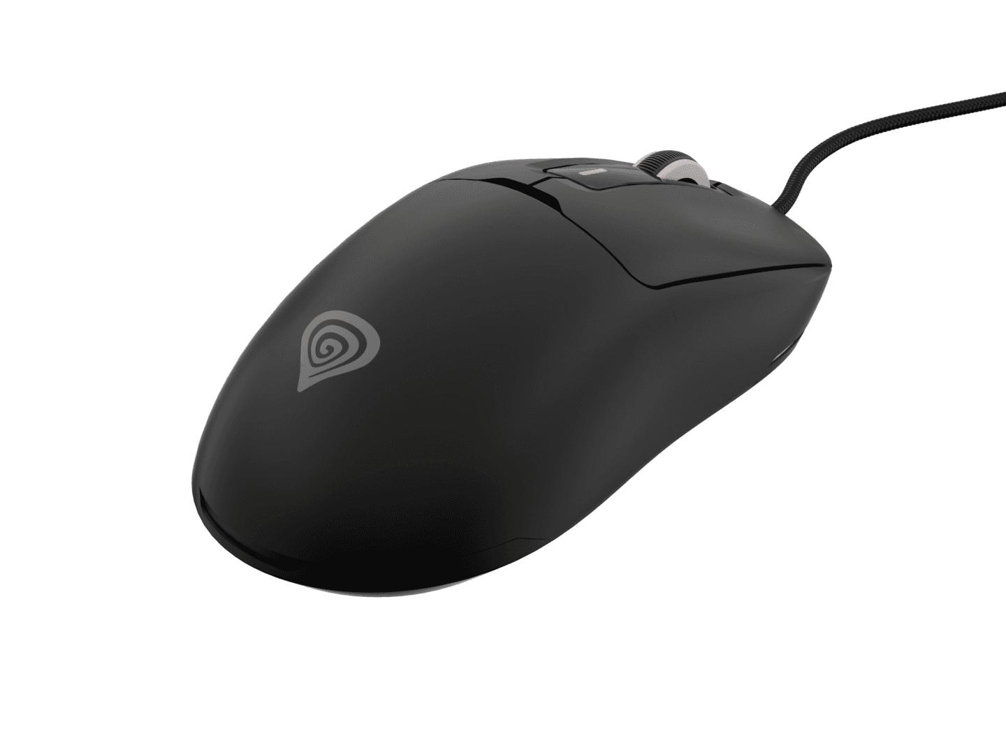 Mouse gaming cu fir Genesis Krypton 660, interfata USB, 12000 DPI, 6 butoane, iluminare RGB, negru