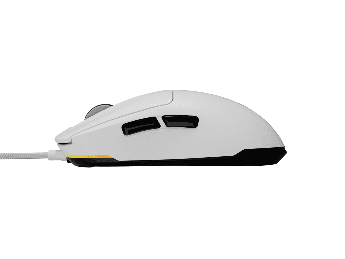 Mouse gaming cu fir Gensesis Krypton 660, interfata USB, 12000 DPI, 6 butoane, iluminare RGB, alb