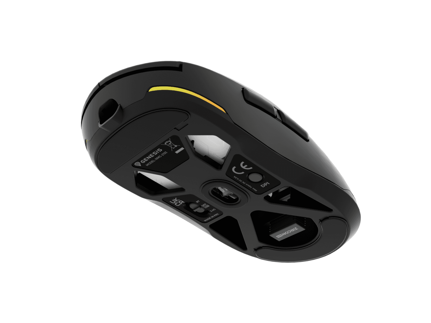 Mouse gaming wireless Gensesis Zircon 660 PRO, interfata USB, 26000 DPI, 6 butoane, iluminare RGB, negru