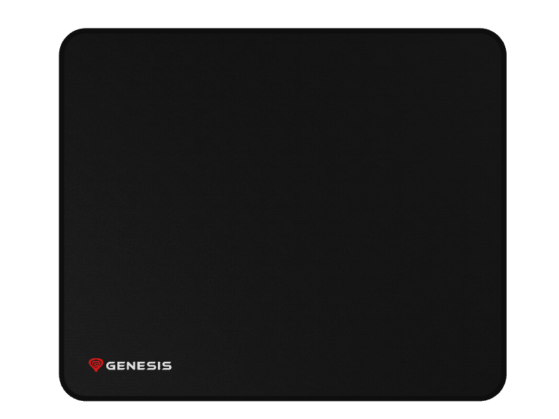 GENESIS Carbon 500 M Logo. Width: 250 mm, Depth: 300 mm. Product colour: Black, Surface coloration: Monochromatic, Material: Fabric,  Rubber, Gaming mouse pad