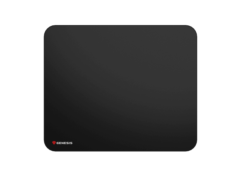 Mousepad Genesis Carbon 500 L Logo, material cauciuc + material textil, impermeabil, dimensiuni 400 x 330 x 2.5 mm, negru