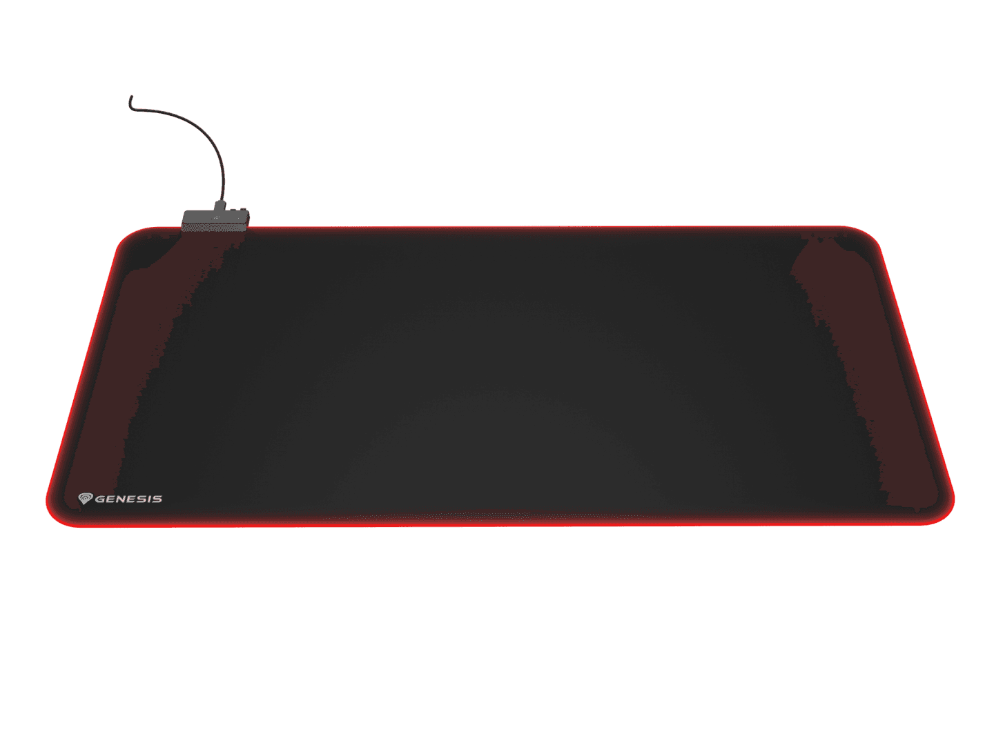Mousepad Genesis Boron 500 XXL, iluminare RGB, material cauciuc + textil, dimensiuni 800x400x4 mm, negru