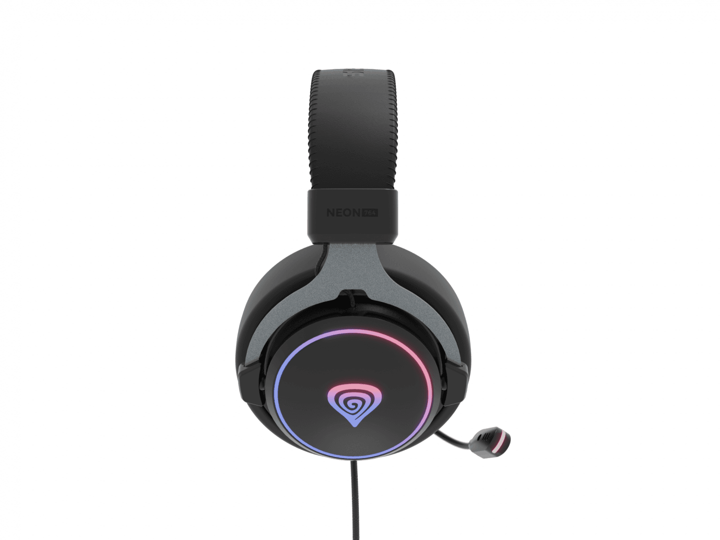Casti gaming cu fir Genesis Neon 764, sunet 7.1 Surround, microfon, impendanta 32 ohm, frecventa raspuns 20 - 20.000 Hz, lungime cablu 220 cm, iluminare RGB, frecventa raspuns microfon 100 - 10000 Hz, sensibilitate microfon -42dB, impendanta microfon 2200 Ohm, negru