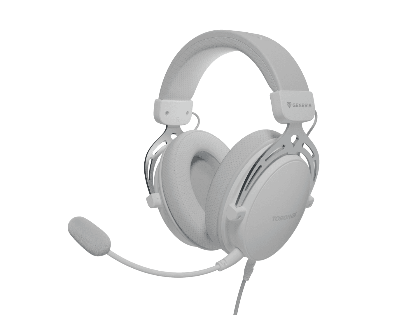 Casti gaming cu fir Genesis Toron 531, sunet stereo, microfon, impendanta 32 Ohm, frecventa raspuns 20 - 20.000 Hz, lungime cablu 100cm, frecventa raspuns microfon 100 Hz - 10 KHz, sensibilitate -42dB, impendanta microfon 2200 Ohm,  conectivitate 3x Jack 3.5 mm, alb