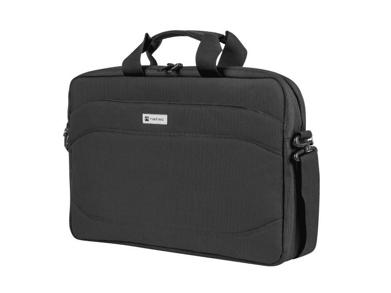 Geanta laptop Natec Nanger, compatibilitate dimensiune laptop 15.6", 1 compartiment, material Polyester 900D, Polyester 1680D,negru