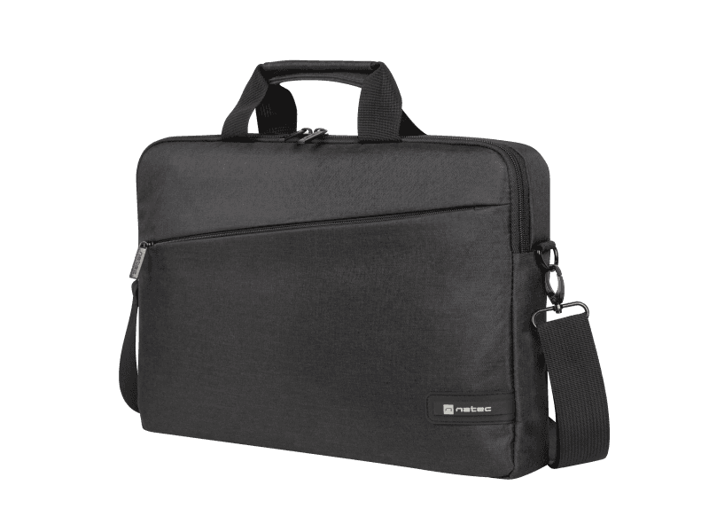 Geanta laptop Natec Beira, compatibilitate dimensiune laptop 15.6"-16", 1 compartiment, material Polyester 300D, negru