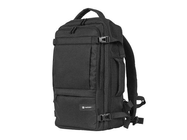 Rucsac laptop Natec Camel Lite, compatibilitate dimensiune laptop 15.6", 3 compartimente, capacitate 19L, material Polyester 600D, negru