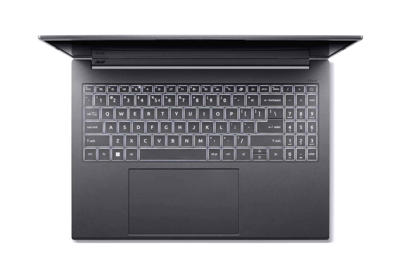 Laptop Consumer Acer Aspire 16 AI A16-52M, cu procesor Intel Core Ultra 7 256V, 16'' OLED, 16 GB LPDDR5x, 1 TB SSD, Intel Arc 140V, Fr OS