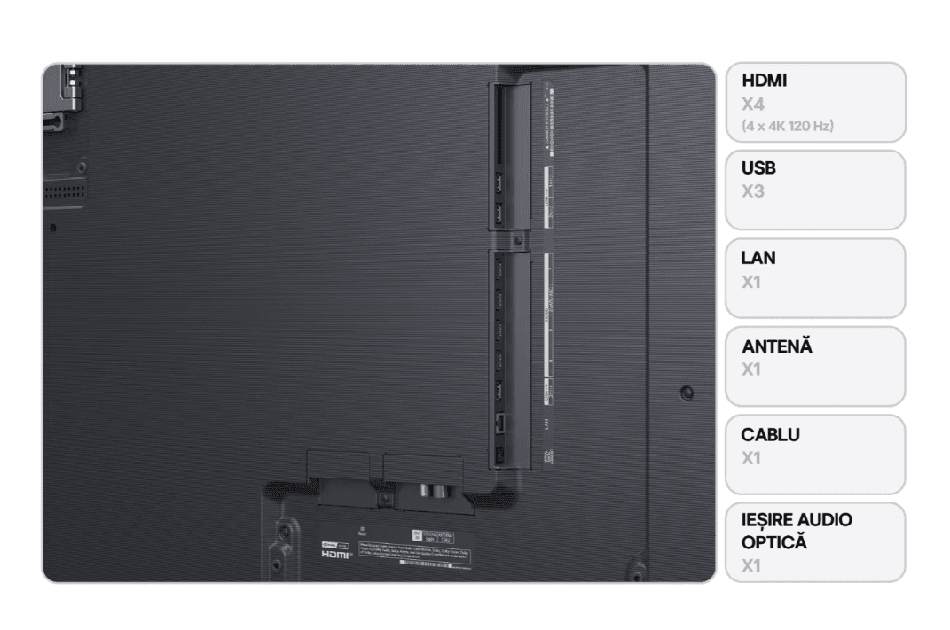 Televizor OLED Evo Smart LG 83G51LW, 4K, HDR, 210cm