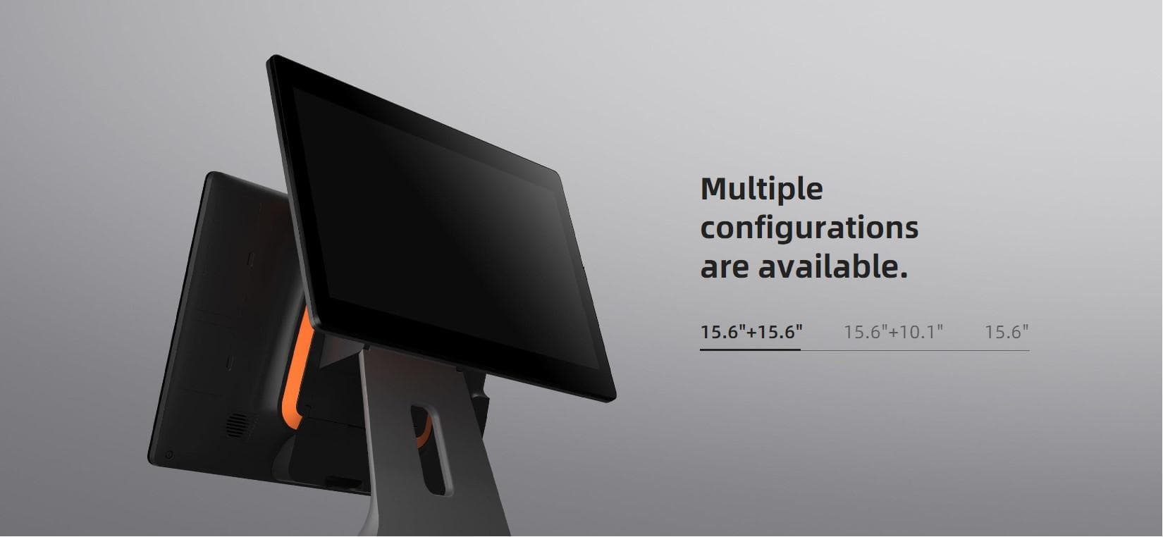 SUNMI DESKTOP POS SYSTEM L1573 T2s LITE EN (15.6" + 15.6", 4GB + 64GB, WiFi, EU Adapter)