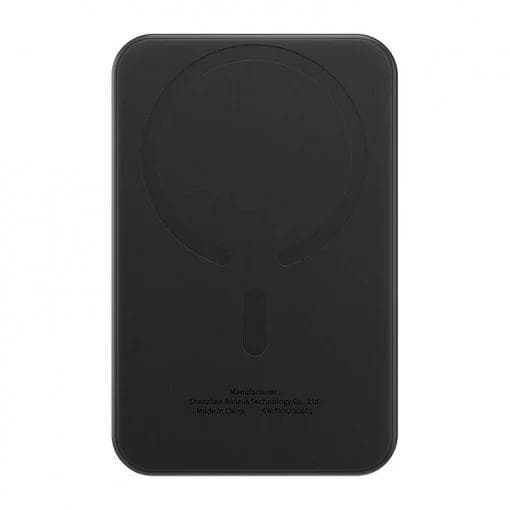 Baterie externa Baseus Magnetic Mini Wireless, 5000mAh, max 20W pe cablu, 1 x USB Type-C output/input, incarcare wireless 15W, include cablu USB Type-C la USB Type-C 30cm, negru