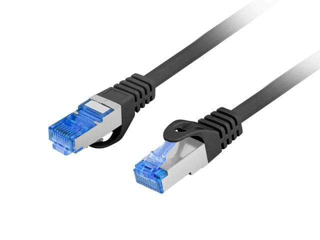 Patch cord Cat.6A S/FTP LSZH CCA 20 m negru, Fluke Passed
