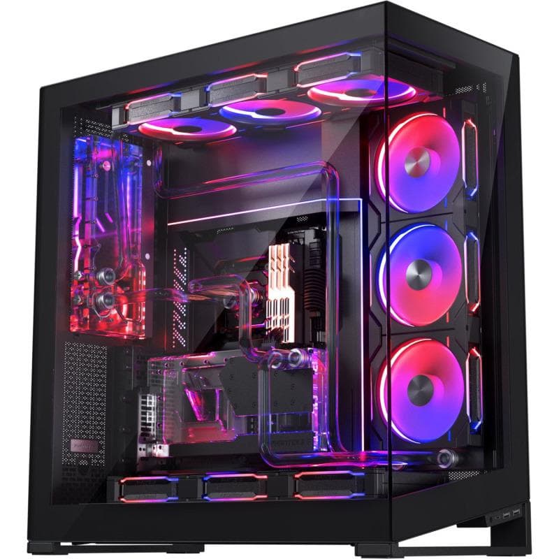 Carcasa PHANTEKS NV9 MK2 Full Tower ARGB NEGRU, Tempered Glass, Sloturi Expansiune 8, Drive Bays: 3x3.5" 6x2.5", Ventilatoare Suportate: 12, Format Placa De Baza Suportat: Mini-ITX, Micro-ATX, ATX, E-ATX, Lungime Maxima Placa Video: 490mm, Inaltime Maxima Cooler Procesor: 205mm