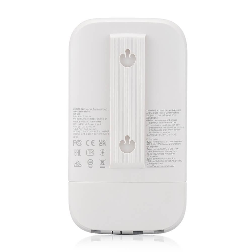 Zyxel PoE12-3PD, 4 x 1Gb port PoE extender. 45W PoE budget, IP55 rated (outdoor)