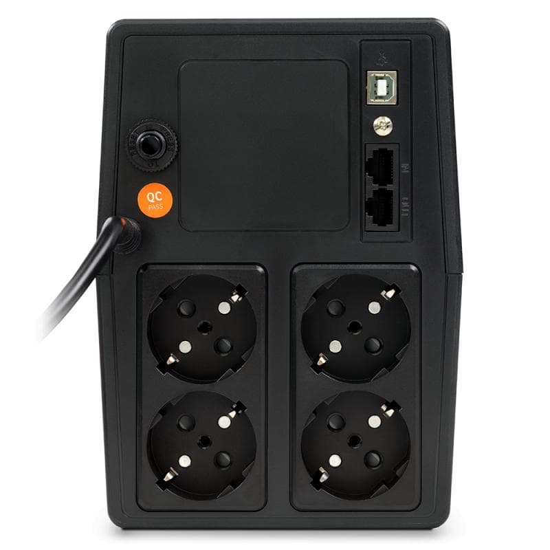 UPS nJoy Horus Plus 1000, 1000VA/600W, Afisaj LCD cu ecran tactil, 4 Prize Schuko cu Protectie, Repornire Automata, RJ11 protectie pentru linia de telefon/modem, Posibilitatea de monitorizare si control prin USB, LAN si internet, port de comunicare USB, rata de eficienta pana la 90%